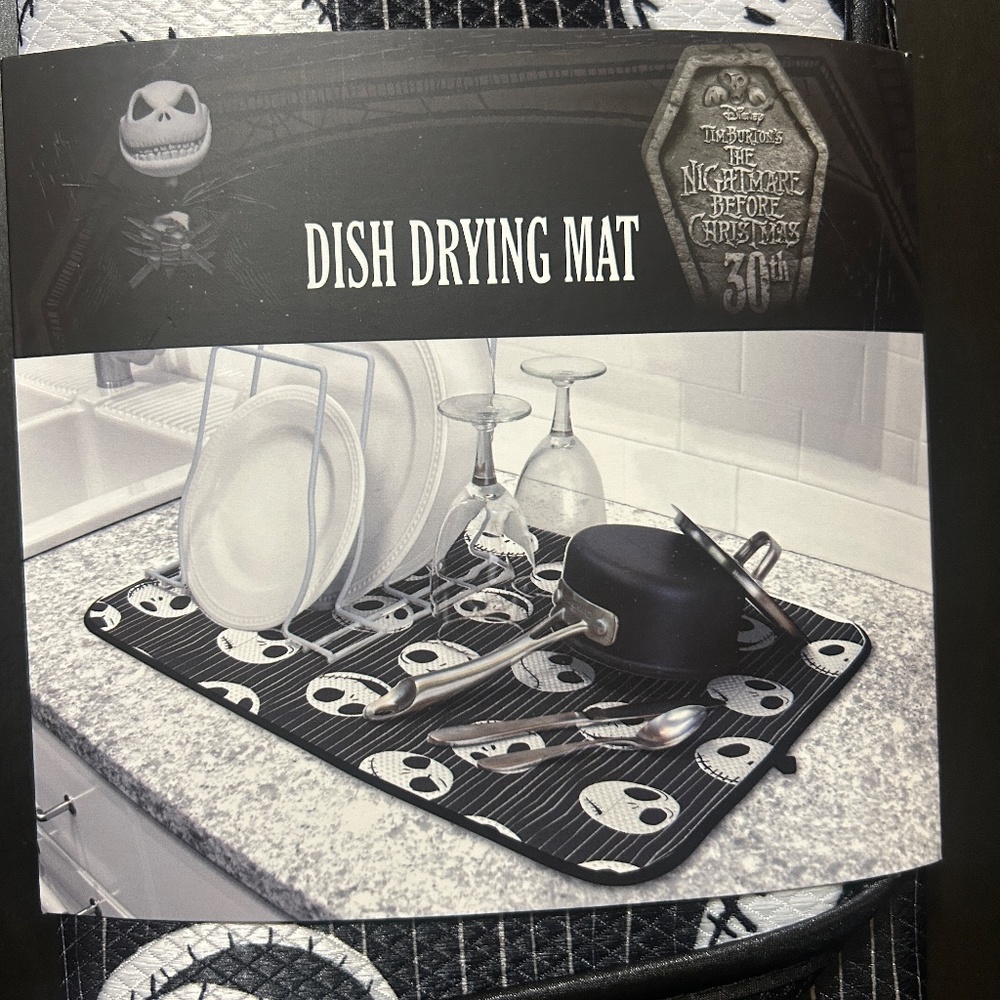 Jack Skellington Dish Drying Mat